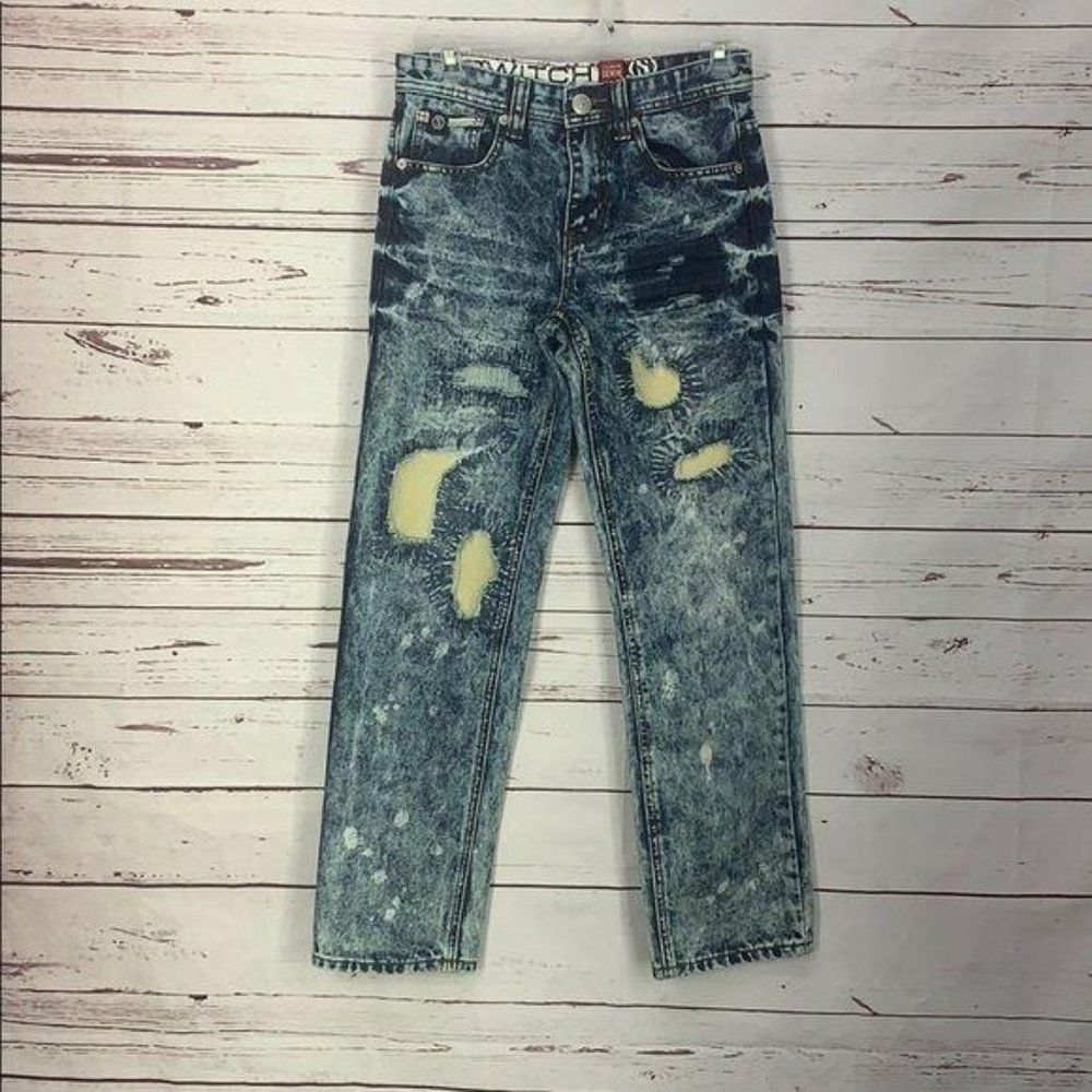 Switch‎ Vintage Distressed Patchwork Size 14 jeans